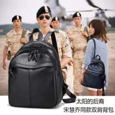 Korea Fashion Style Perempuan Baru Winnie The Pooh Perempuan Tas Ransel Tas Wanita (Hitam)