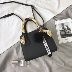 Korea Fashion Style Perempuan Wanita Jinjing Bahu Tas Kecil Tas Selempang (Hitam)