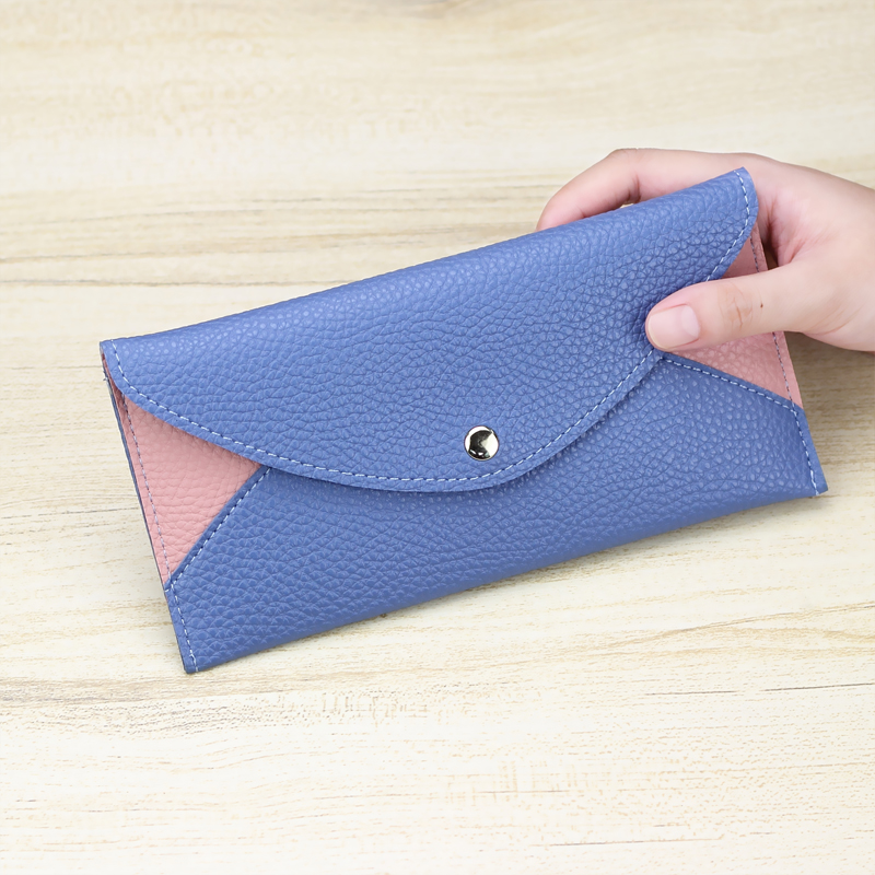 Tas Serbi Korea Modis Gaya Wanita Dompet Eropa atau Amerika Baru (Biru Tua)