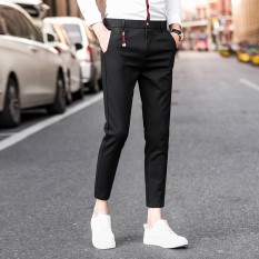 4 musim Lee Jeans casual Celana Formal pasang Pria model Slim Gaya Korea elastisitas Penata rambut Ketat Terlihat Langsing kaki Kacil Celana