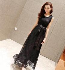 Korea Fashion Style Putih Terlihat Langsing Elegan Slim Gaun Gaun (Hitam) baju wanita dress wanita Gaun wanita