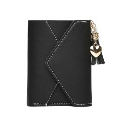 PETERBOLO/PETERBOLO Dompet Kecil Wanita Aneka Warna Lucu (Hitam) Tas Tas Wanita dompet wanita