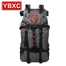 Korea Fashion Style Multifungsi Kapasitas Besar Luar Rumah Perjalanan Tas Tas Ransel (Abu-abu)