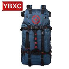 Korea Fashion Style Multifungsi Kapasitas Besar Luar Rumah Perjalanan Tas Tas Ransel (Langit biru)