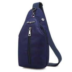 Korea Fashion Style Tas Sekolah Tas Selempang (Biru Tua Warna)