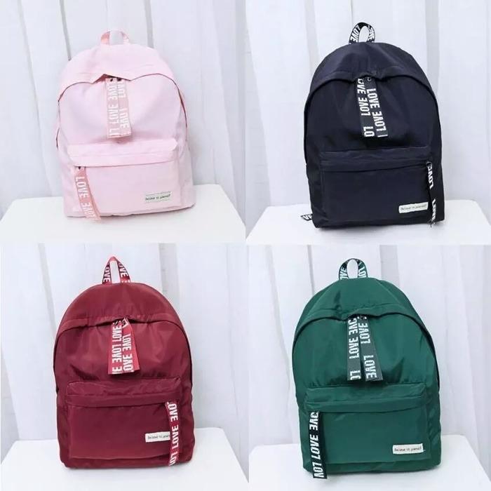 Korean Backpack Tas Punggung Nylon Import SC 026