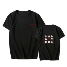 Korea Modis Monsta X Album Baru Kode Dramarama Katun Kaus Kaus Kaus PT642 (Abu-abu)-Internasional