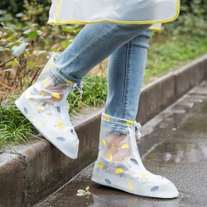 Korean Fashion Waterproof Shoes Cover Women Men Rain Snow Boots Shoes Covers Thicken sole Slip-resistant Wear-resistant Over Umbrella Pattern Shoes for Cycling, Outdoor, Camping, Fishing, Garden