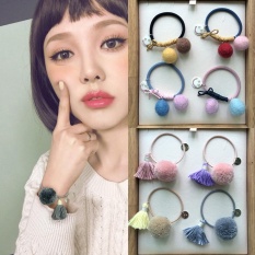 Korean Style New Hair Ball Clip Tassel Fashen Simple Bracelet - intl