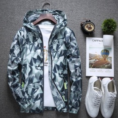 Korea Gaya Unisex Musim Panas Kasual Sun Perlindungan Wrap Jacket Zipper dengan Hooded dan Pocket Anti-UV Ultraviolet-Proof Air- Bukti Angin Mantel Setiap Hari Mengemudi Bersepeda Pantai Cepat Kering Outdoor Longgar Sun COAT/Poncho/Cape (Grey) -Intl