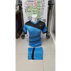 Kostum Kaos Sepakbola Futsal Volly Takraw M L XL Hijau/Merah/Biru/Kuning Hitam Plus Celana Pendek 23.2