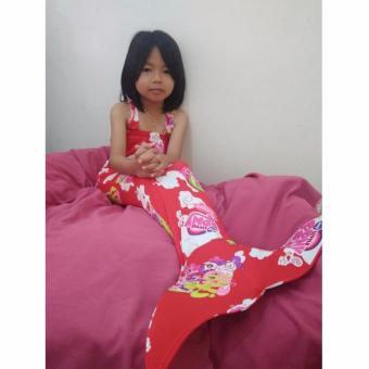 ... baju renang anak Kostum Renang Mermaid Baju Putri Duyung Motif Little Pony MERAH