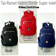 Kp807 Tas Ransel Kipling Bordir Super / tas keren / tas murah