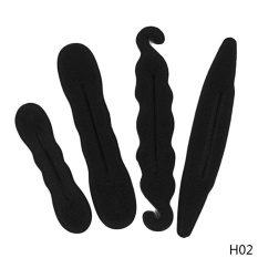 Kuhong New Styling Clip Bun Maker Hair Twist Braid Ekor Kuda Alat Aksesoris (4 Pcs)-Intl