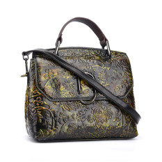 Kulit Wanita Kecil Jinjing Tas Longchamp Timbul Tas Wanita (Hijau)