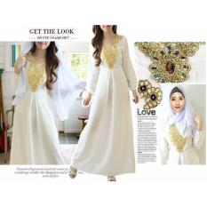 kyoko fashion maxi white dream -(putih)