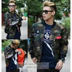 KZ7 Jaket bomber triple hizi hand army pria keren