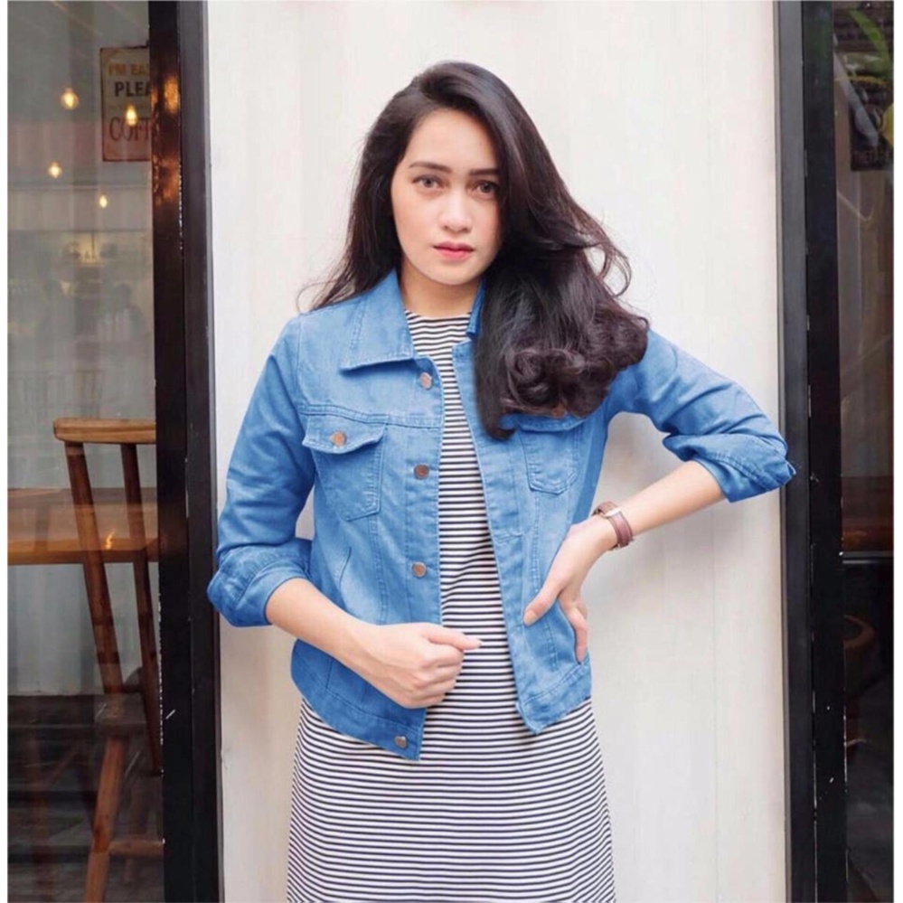 Labelledesign JACKET JEANS BIRU AIR BEST SELLER