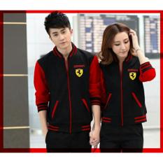 Ladies Fashion Jaket Pasangan Ferary Jacket Couple / Jaket Sepasang / Jaket Tebal Wanita - Hitam D2C