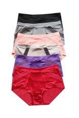 Lady's Secret Panty 6pcs - Black, Grey, Silver, Red, Purple, Orange