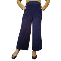Lagita Celana Kulot Plisket Pants - Bisa Untuk Ibu Hamil - Navy