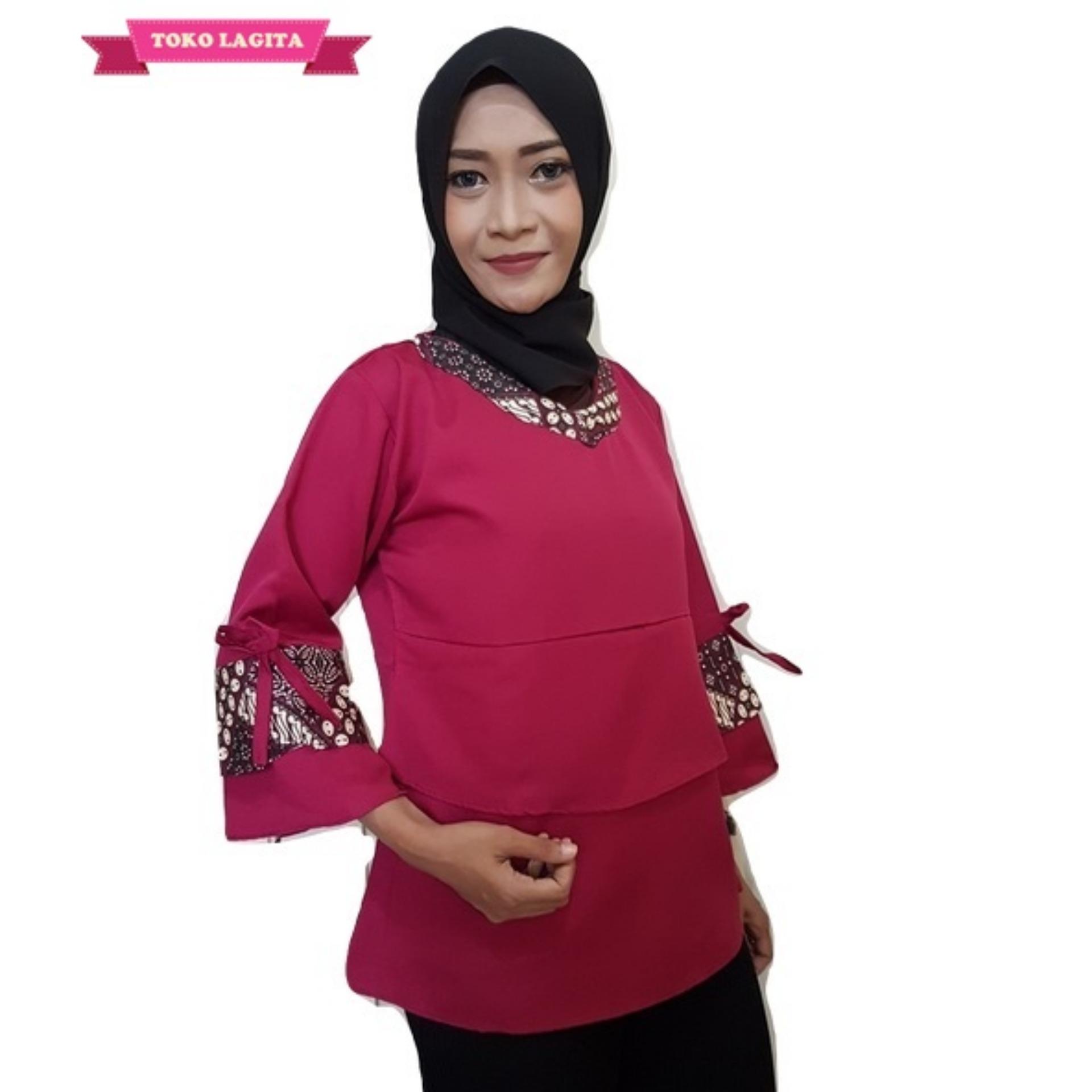 Lagita Fashion Tunik Batik Pakaian Wanita