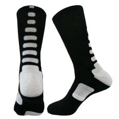 Lalang Pria Kaus Kaki Olahraga Bola Basket Profesional Elit Kaus Kaki Kolam Kaus Kaki Sport Hitam