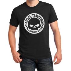 JersiClothing T-Shirt Harley Davidson Skull - Hitam