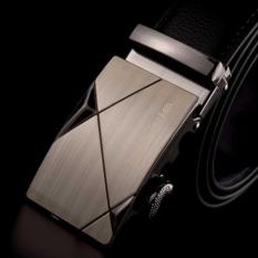 LARIS Belt Import Branded Curewe Kerien Brown Belt Ikat Ban Pinggang Kulit Murah - SILVER TITANIUM