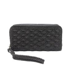 Larisso Dompet Rajut Rit Kecil - Abu