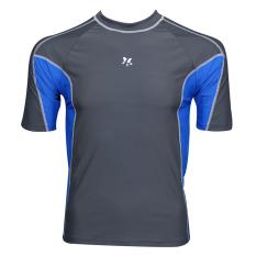 Lasona Baju Atasan Renang Pria BM-A3156-L4 Dim grey Medium Blue