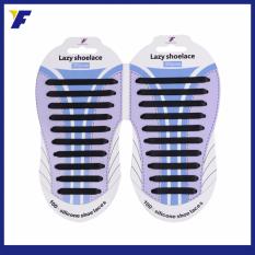 Lazy Shoelace Tali Sepatu Silikon ALL/FREE SIZE (20pcs/pack) - HITAM