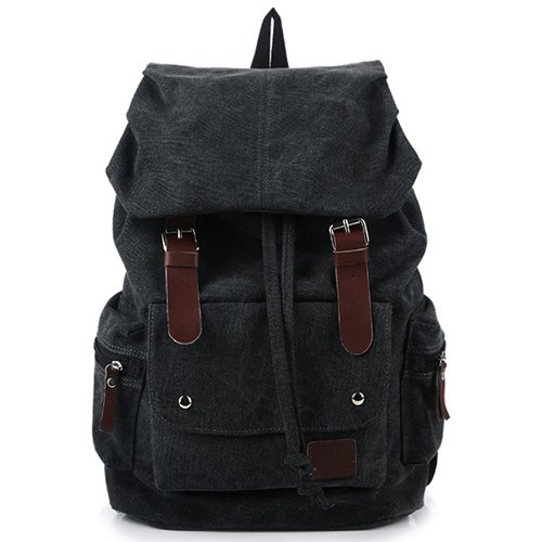 Tas Ransel Wanita Pria Kulit Batam Branded Import Terbaru Leather Backpack - Hitam