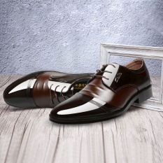 Kulit Pakaian Sepatu untuk Pria Kasual Menunjuk Ujung Kaki Gaya Inggris Bisnis Formal Sepatu Remaja Pernikahan Kantor-Internasional