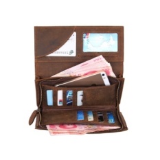 Leather Wallet More Screens Handbags Are 21 Yoke Hand CaughtVegetan Leather - intl