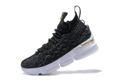 LeBron James Cavaliers Offical Mid Top Basketball Shoe NBA FMVP shoes LeBron Raymone James 15 LeBron XV ( Black ) - intl