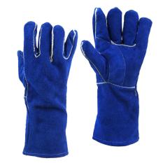 Leegoal Fashion Sarung Tangan Las Kulit, Biru-Internasional