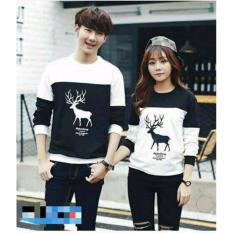 legiONshop-baju pasangan Kaos pasangan T-shirt couple trendy kaos pasangan kaos couple RUSASNOW SPANDEX(harga 2 baju)