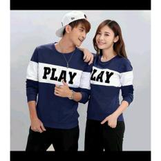 legiONshop-baju pasangan sweater pasangan sweater couple atasan murah baju pria dan wanita-PLAY-navy