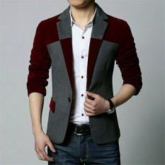 legiONshop-blazer pria semi jas pria baju pria baju pria murah RONI maroon grey
