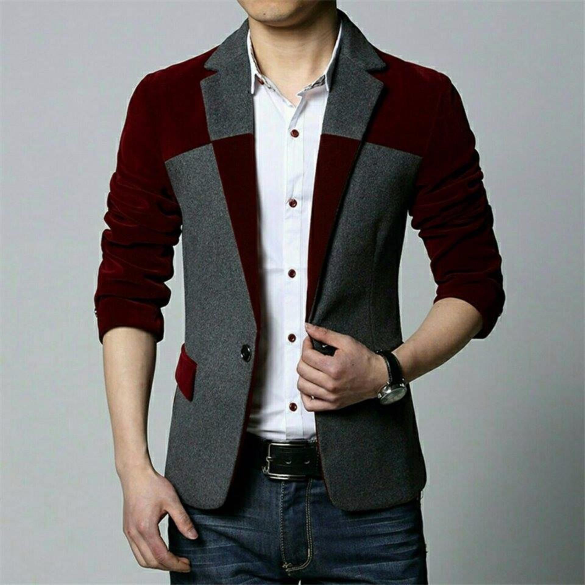 legiONshop-blazer pria semi jas pria baju pria baju pria murah RONI maroon grey legiONshop-blazer pria semi jas pria baju pria baju pria murah RONI maroon grey