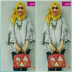legiONshop-blouse wanita baju cewek muslim wear atasan wanita baju wanita SEMANINGSIH grey