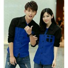 legiONshop - Kemeja Pasangan baju pasangan atasan murah baju pria dan wanita AVERY (sudah harga 2 kemeja)