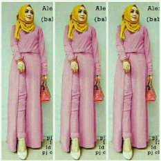 legiONshop-pakaian wanita baju cewek blouse wanita tunik wanita setelan wanita ALEKSA dusty (tunik+celana)