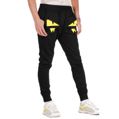 Lemon Joggers Celana Sweatpants Fit Ramping untuk Pria Hitam-Intl