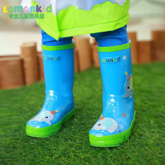 Sayang Korea Modis Gaya Anak Laki-laki Gadis Ramah Lingkungan Karet Sepatu Children Sepatu Bot Hujan (biru Anak Gajah)