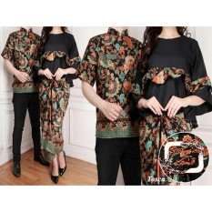 Ladies Fashion Couple Baju Batik Couple Kebaya Kutu Baru Kemeja Pria Modern (namayalu) 7T - TOSCA / Kebaya Modern / Dress Gamis Pesta / Kemeja lengan pendek / Pakaian Muslim