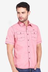 LGS  Men Clothing Shirts Casual Shirts  Pria Pakaian Kemeja Kasual Shirts Red Merah Diskon discount murah bazaar baju celana fashion brand branded