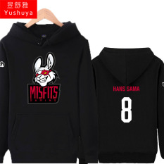 Liga Pria atau Wanita Siswa Baru Pakaian Pertandingan Jaket Hoodie (8 Hitam)