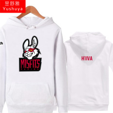 Liga Pria atau Wanita Siswa Baru Pakaian Pertandingan Jaket Hoodie (H1IVA Putih)